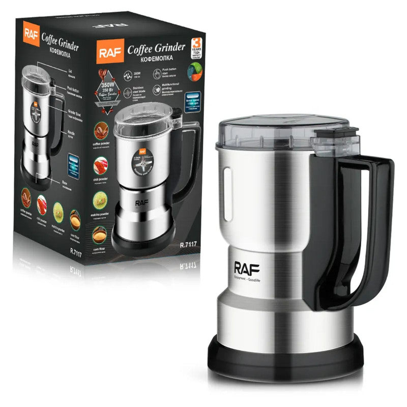 Electric Coffee Bean Grinder Spice Grinder with Stainless Steel Blade – RAF  Appliances