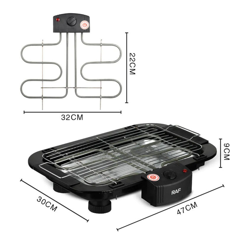 Portable 1300W Electric Smokeless Grill for Indoor and Outdoor